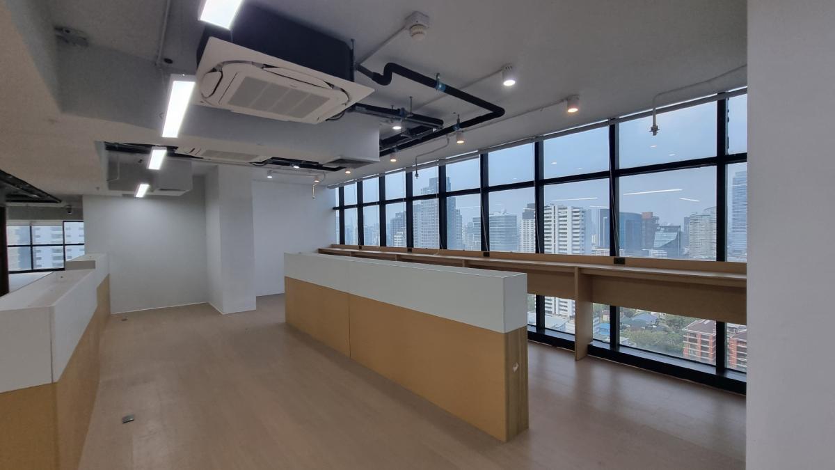 ให้เช่า ออฟฟิศ ใกล้ BTS เอกมัย ชั้น25th 450sqm สวยจัด รีโนเวทใหม่ห้องน้ำในตัว – รูปที่ 4