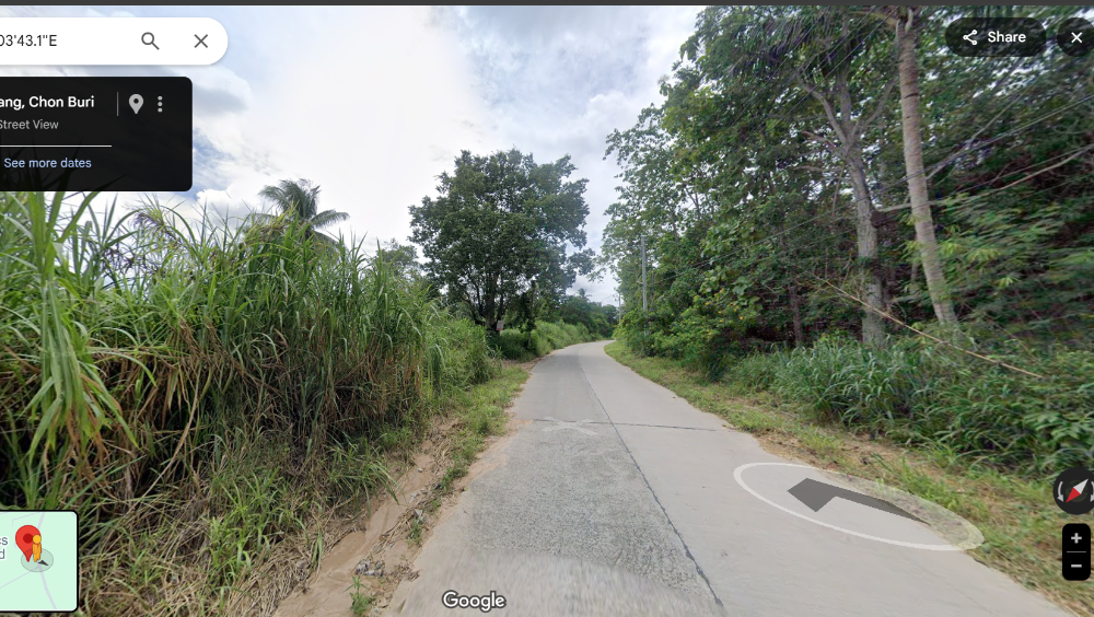 ขายที่ดินชลบุรี  ถนนมาบบอน-เขาตะแบก