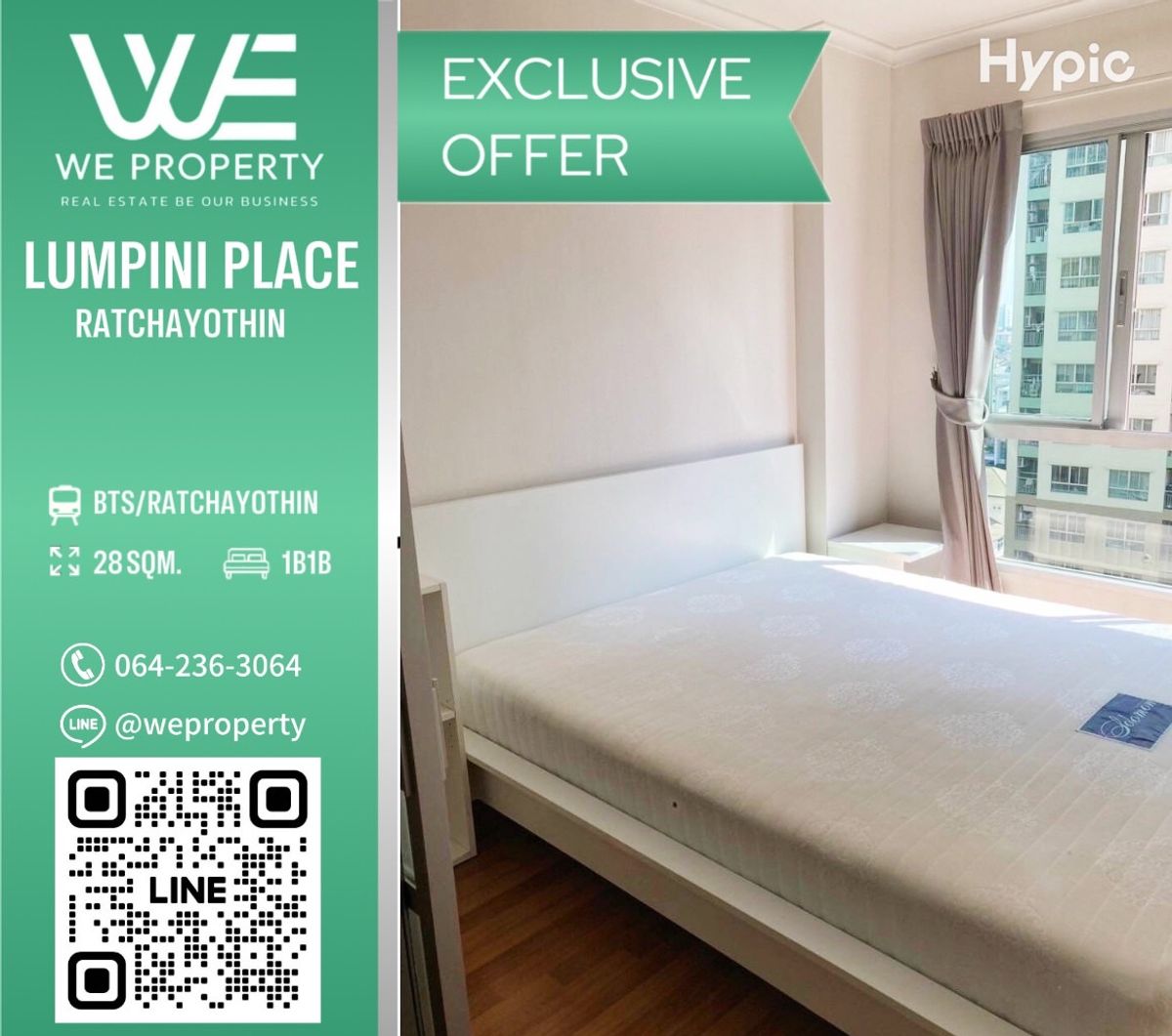 Exclusive Offer, the best price ⭐Lumpini Place Ratchayothin