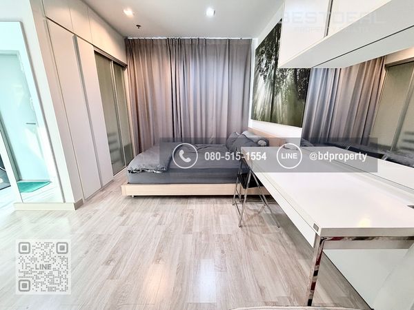 Bestdeal ให้เช่า ด่วน!!!ราคา 13,000/เดือนเท่านั้น Studio 22ตรม. เฟอร์นิเจอร์และเครื่องใช้ไฟฟ้าครบ “IDEO MOBI RAMA 9” ใกล้MRT และ เซ็นทรัลพระราม 9 เพียง 80 ม.