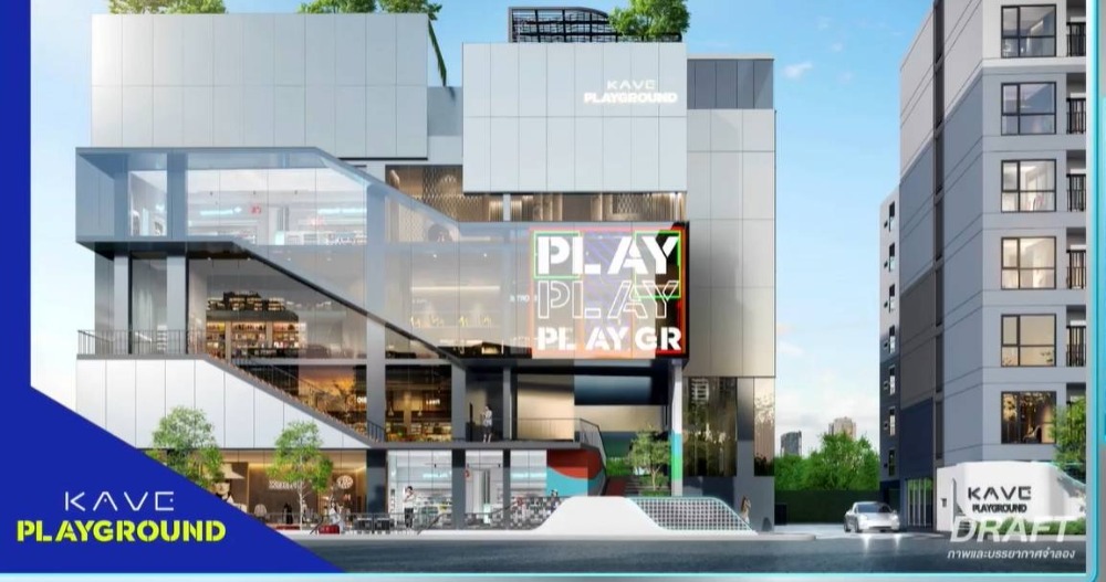 Kave Playground บดินทรเดชา 1-bed หน้ากว้าง วิวสระ ตึก J ใกล้อาคารส่วนกลาง ชั้นสวย ตำแหน่งสวย – รูปที่ 3