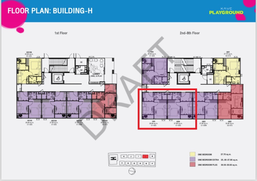 Kave Playground, Bodindecha 1-Bed Extra, 2-room pool view, Combine is 2 bedrooms, wide positions, beautiful positions. – รูปที่ 2