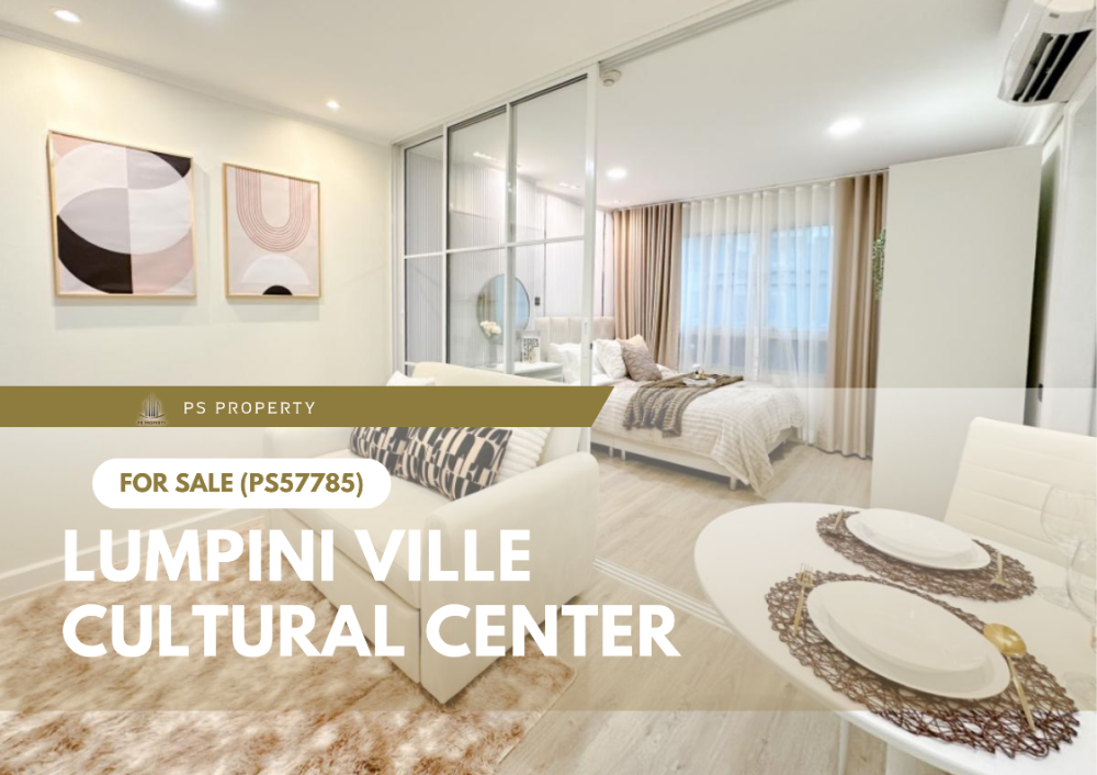 Urgent sale 🔥 Lumpini Ville Cultural Center 🔥 Beautiful room, ready to move in, near the BTS (PS57785) Urgent sale 🔥 Lumpini Ville Cultural Center 🔥 Beautiful room, ready to move in, near the BTS (PS57785)