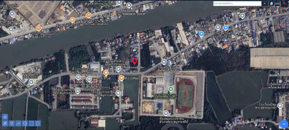 Land for sale 1 rai 91 square wah, lightning, lightning, opposite Phra Samut Chedi, beautiful location Land for sale 1 rai 91 square wah, lightning, lightning, opposite Phra Samut Chedi, beautiful location