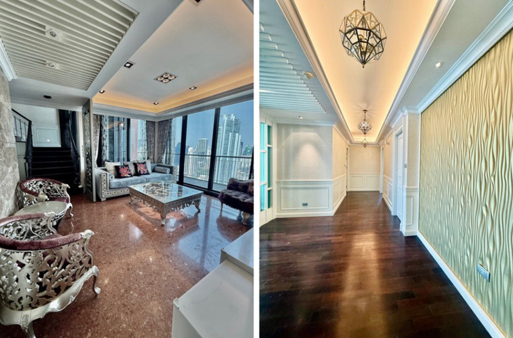 ♦ Penthouse with Rooftop Garden ♦ Triplex penthouse, 30++ Floor | 273.20 ตร.ม. ตกแต่งครบ | 4 ห้องนอน 4 ห้องน้ำ | ใกล้ อุทยานเบญจสิริ 7 นาที, Emporium 7 นาที, BTS สถานีพร้อมพงษ์ 11 นาที – รูปที่ 4