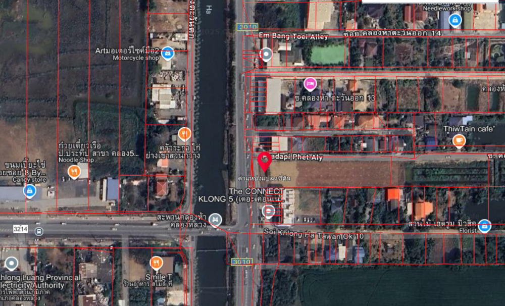 Land for sale Next to Khlong Ha Road, size 2 rai 2 ngan 67.8 sq.m. Land for sale Next to Khlong Ha Road, size 2 rai 2 ngan 67.8 sq.m.