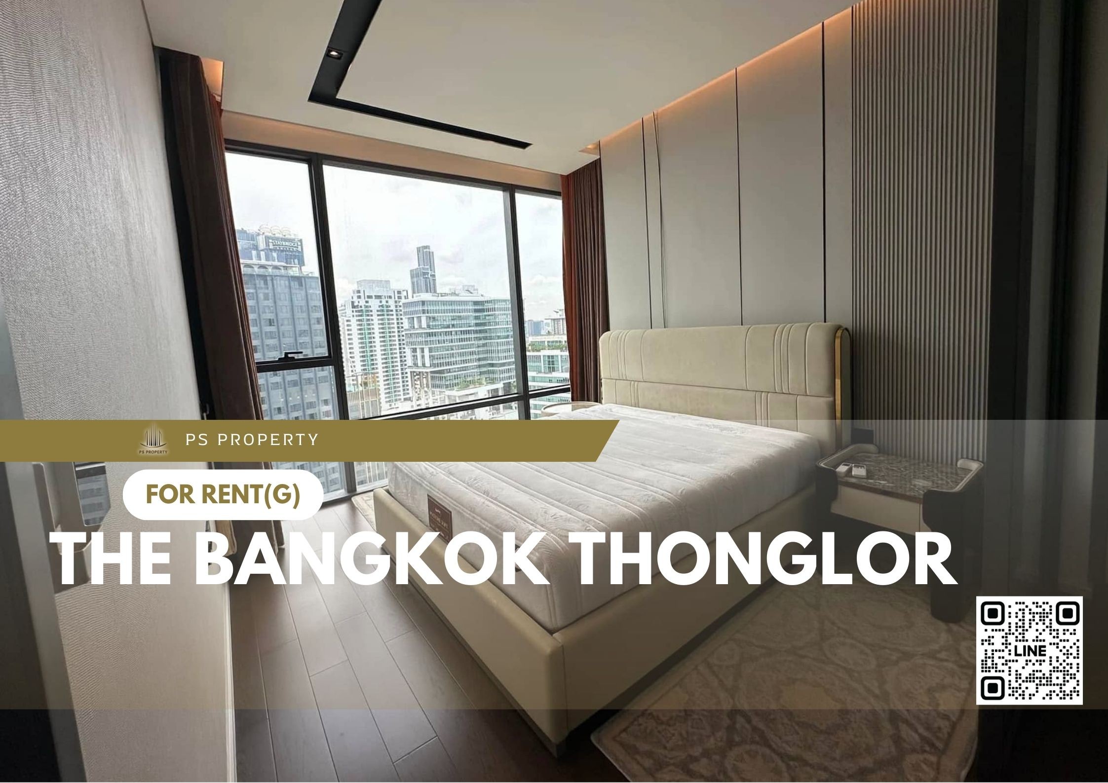 For rent 🔥 The Bangkok Thonglor 🔥 2 bedrooms, 2 bathrooms, furniture and electrical appliances