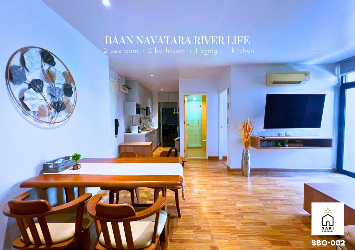 บ้านนวธารา LowRise fl.3 เฟอร์+ใช้ไฟฟ้าครบ สวยจึ้ง ห้องมุมส่วนตัว เกษตร-นวมินทร์ เดินทางสะดวก – รูปที่ 3