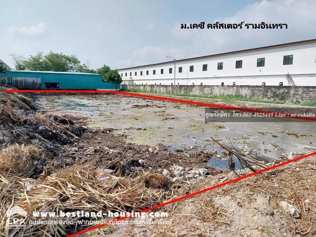 Land for 1 rai, Thai Raman, Khlong Sam Wa, Pak Soi is a CJ Mor shop. There are 2 plots in the same alley. – รูปที่ 3