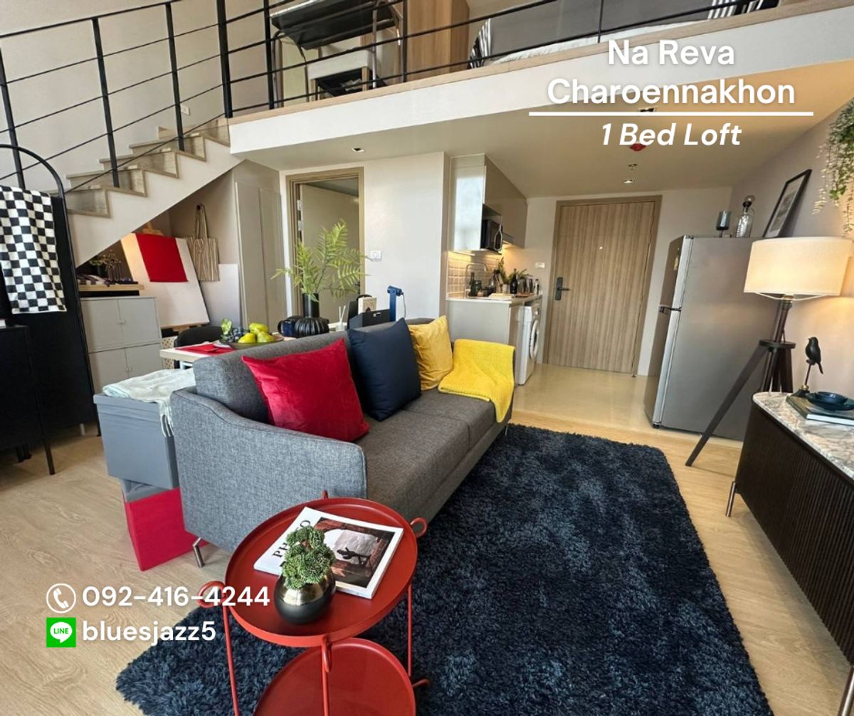 For SALE Na Reva Charoennakhon 1Bed Loft 30+12sqm Brand New Ready to Move Chao Phraya River View Condo Near Krung Thonburi Skytrain BTS ICONSIAM For SALE Na Reva Charoennakhon 1Bed Loft 30+12sqm Brand New Ready to Move Chao Phraya River View Condo Near Krung Thonburi Skytrain BTS ICONSIAM