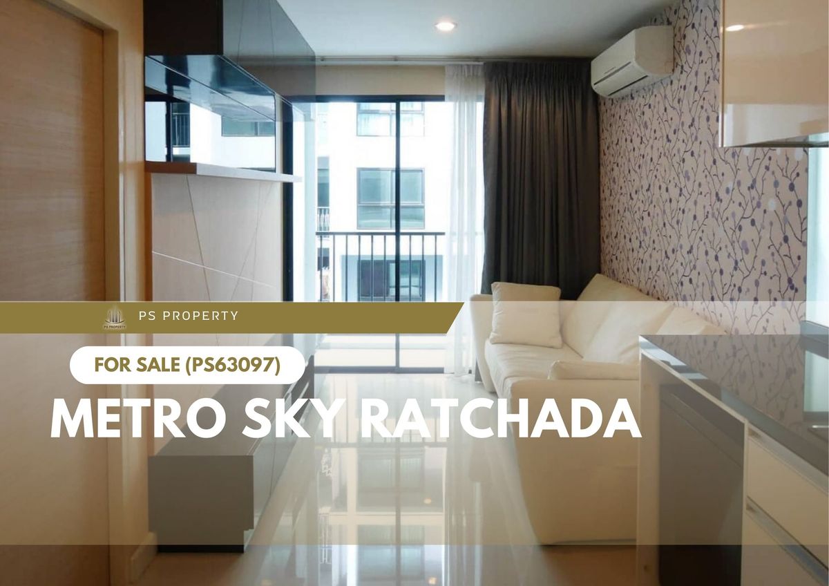 Urgent sale ✨ Metro Sky Ratchada ✨ Swimming pool view The balcony facing the north, complete (PS63097) Urgent sale ✨ Metro Sky Ratchada ✨ Swimming pool view The balcony facing the north, complete (PS63097)