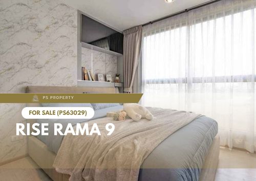 Urgent sale 🔥 Rise Rama 9 🔥 Furniture and electrical appliances near MRT Rama 9 (PS63029)