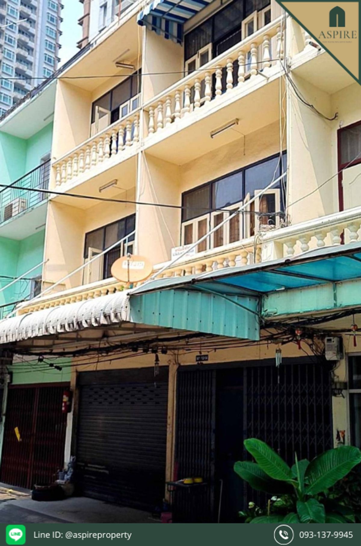 [ขาย] อาคารพาณิชย์ 3 ชั้น 4 ห้องติดกัน เพชรบุรี 36