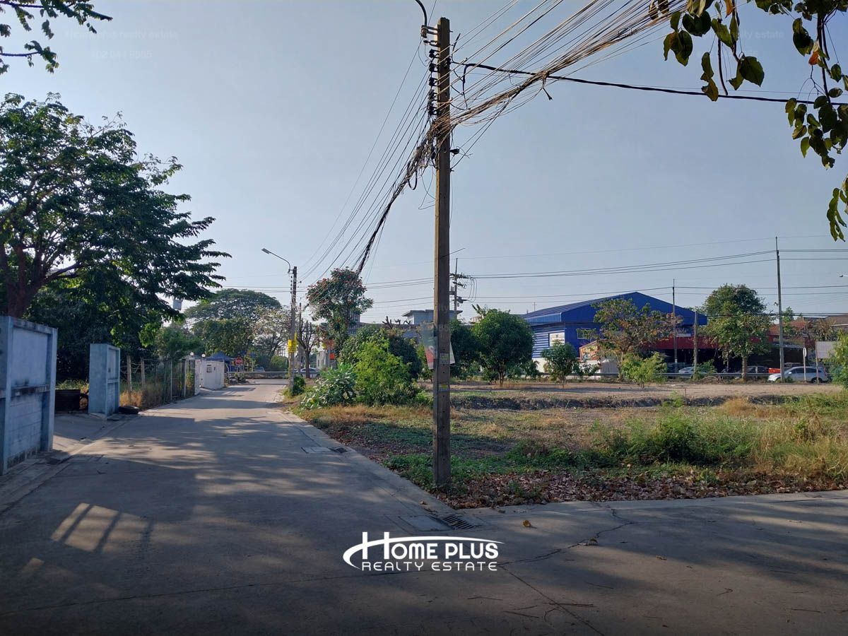ที่ดินซอยโชคดี ใกล้สถานีรถไฟฟ้าเลี่ยงเมืองปากเกร็ด เนื้อที่ 101 ตารางวา – รูปที่ 4