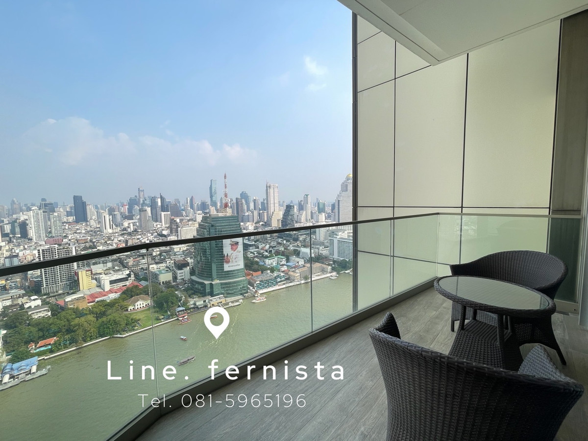 ✨Magnolias Waterfront Residences✨ Exclusive offer 1B 1B size 61, Super high floor, River view, Fully furnished, Sell 18.99 MB only (Near Icon Siam)