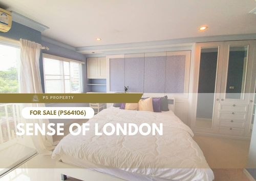 ขายด่วน ✨ Sense of London ✨ 2 ห้องนอน 2 ห้องน้ำ เดินทางสะดวก ใกล้ BTS แบริ่ง (PS64106)
