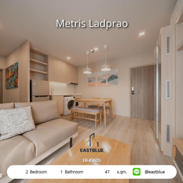 Rent Metris Ladprao 2 bedrooms in the heart of Ladprao
Beautiful view with complete amenities, close to BTS/MRT! 0642748883
