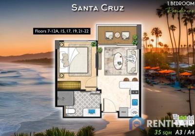 ราคาพรีเซลล์ ราคาแรก The Riviera California  1 ห้องนอน 35 ตร.ม. วิวทะเลสวยๆ