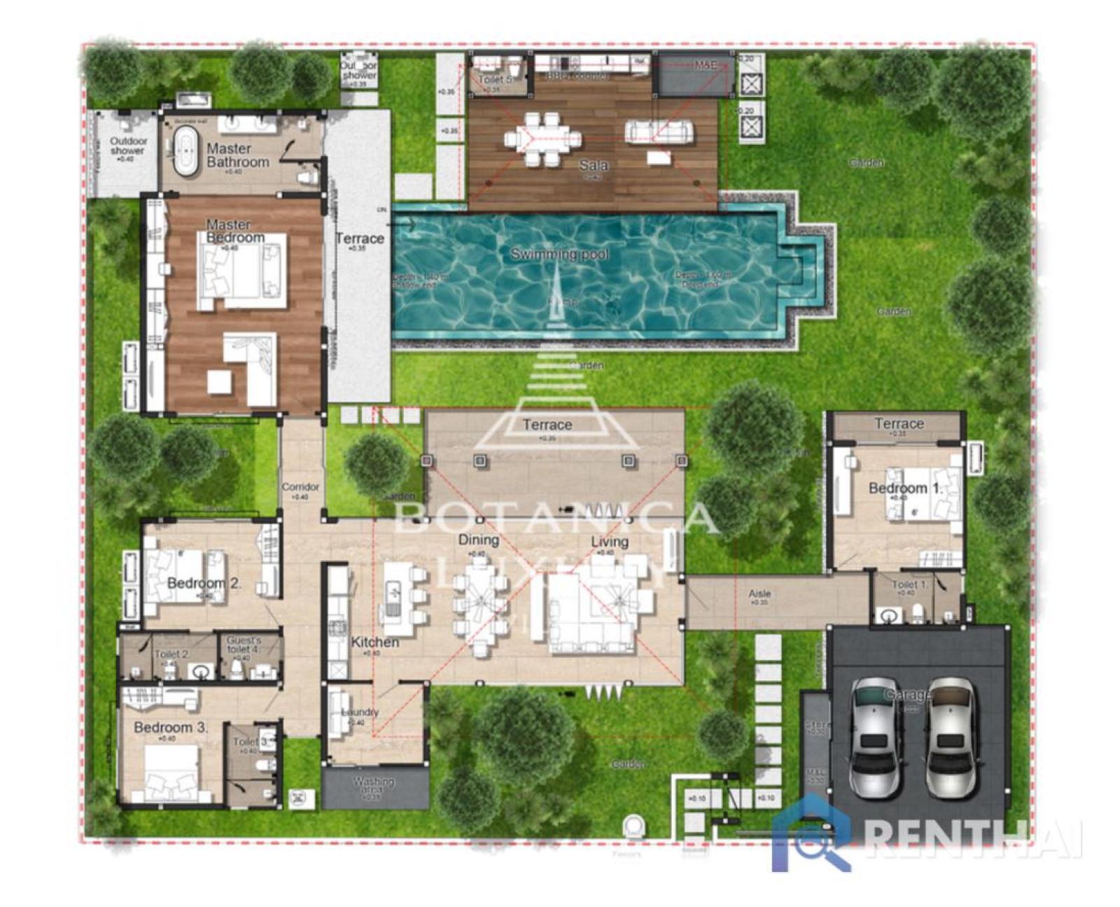 สำหรับ ขาย วิลล่า  ที่ Botanica Grand Avenue – รูปที่ 2