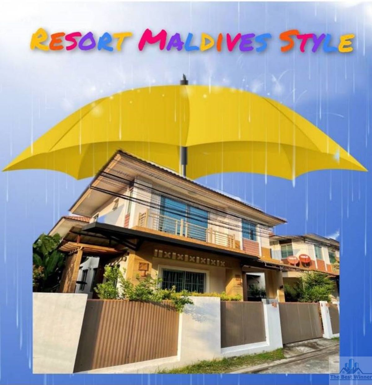 🚩🍀⭐ Rent a resort style twin house Maldives Palm Village (Bang Na-Ring Road) Decorated with Fully Furnish✅ 🚩🍀⭐ Rent a resort style twin house Maldives Palm Village (Bang Na-Ring Road) Decorated with Fully Furnish✅