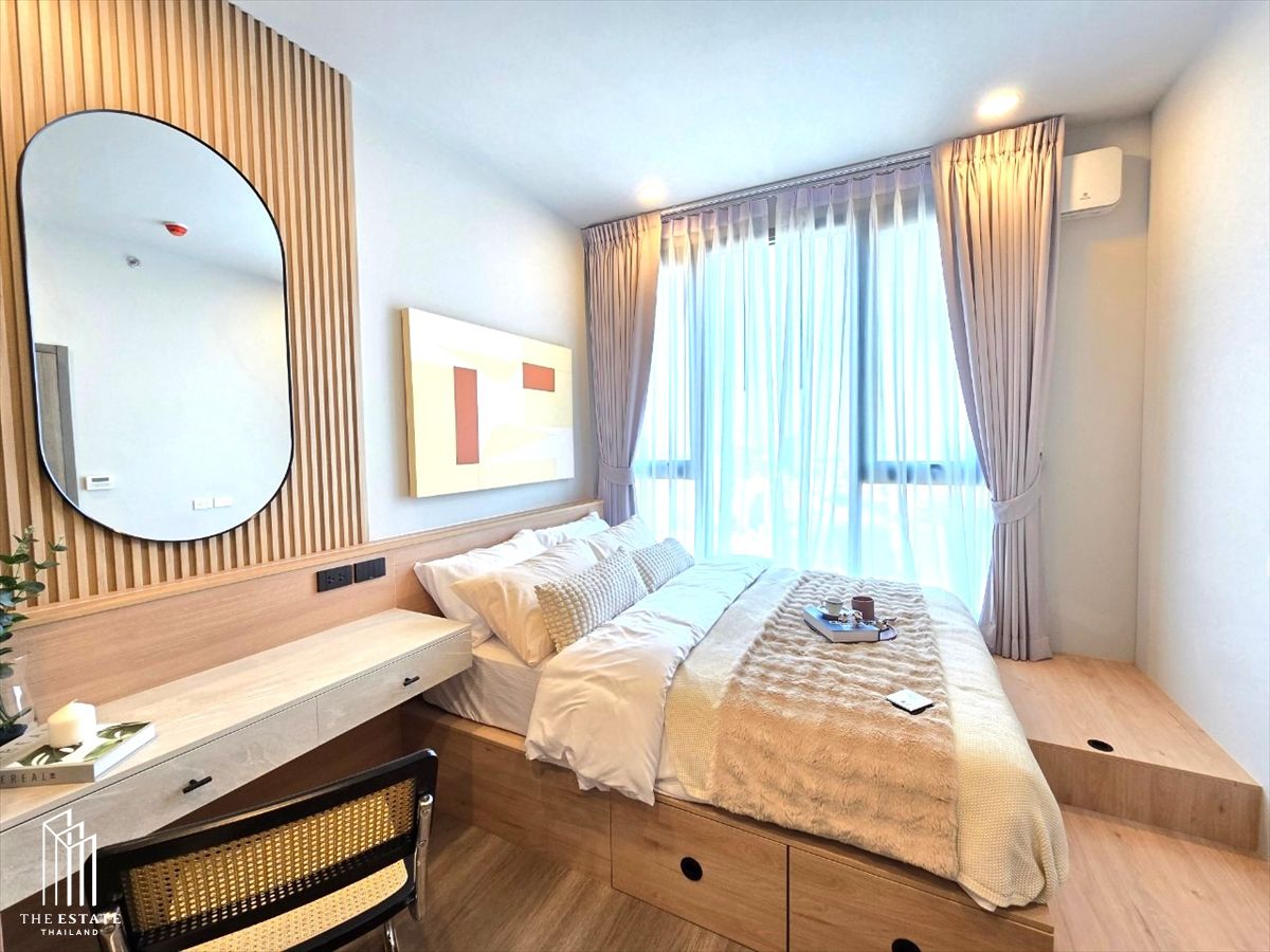 For rent Whizdom The Forestias (Destinia) เป็นห้องที่ขนาดใหญ่ที่สุดในชั้น 91.53  sq.m. 3 bedroom @90,000 Baht – รูปที่ 2