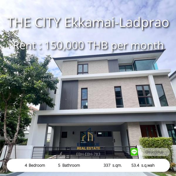 🏡 Luxurious 4-Bed Urban Sanctuary in Prime Ekkamai-Ladprao Location

Spacious 337 sqm Masterpiece - Rent Potential of 150k Monthly! 💎 0642748883