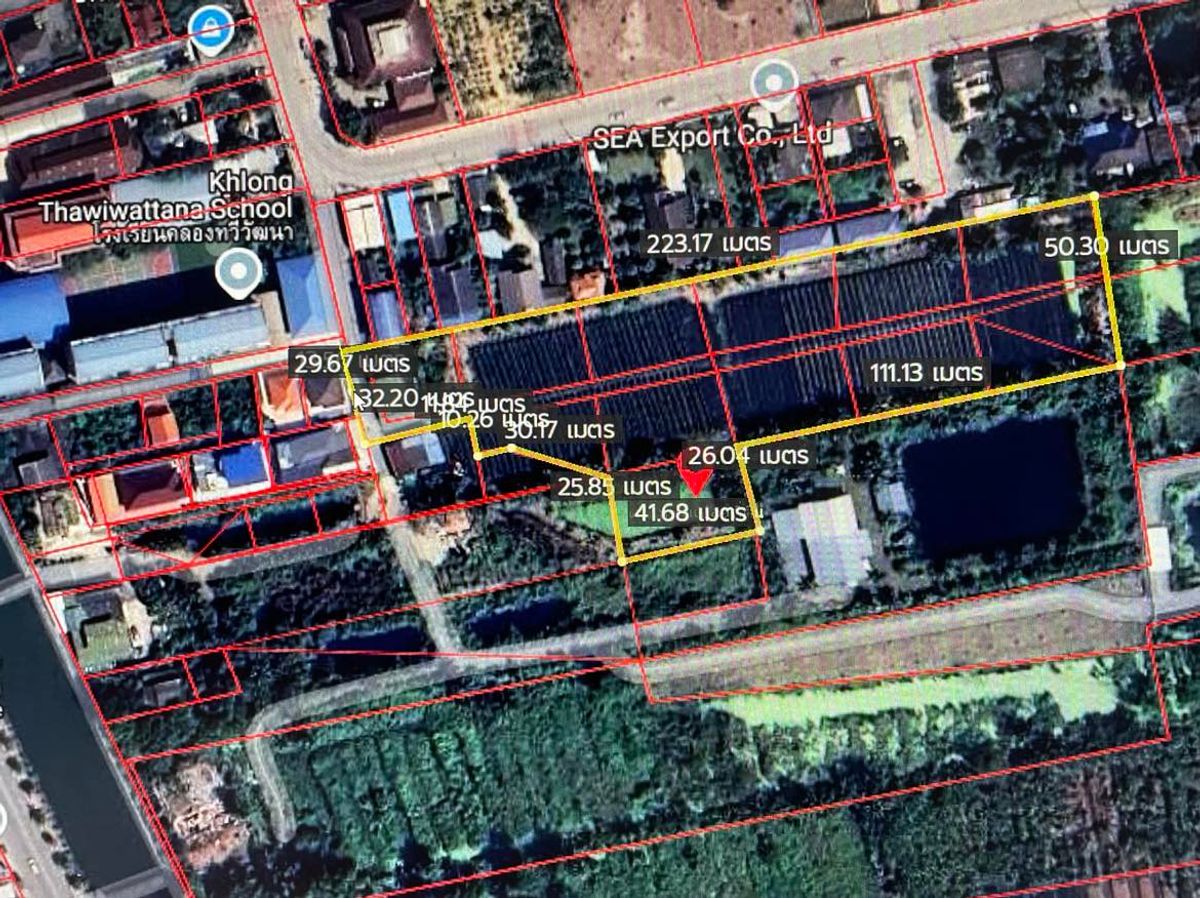 ขายที่ดินเปล่า  7 ไร่ 1 งาน 6  ตารางวา  ซ.ทวีวัฒนา-กาญจนาภิเษก35  ใกล้โรงเรียนคลองทวีวัฒนา  แขวงทวีวัฒนา   เขตทวีวัฒนา  กรุงเทพ10170