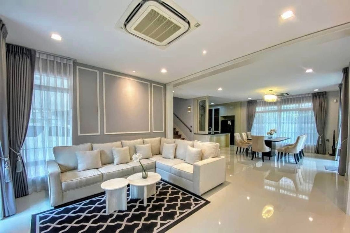 🏡🌟🌈 House for rent, Nantawan Ram Inthra - Phahonyothin 50, beautiful decoration, spacious living space, good location, convenient to travel – รูปที่ 2