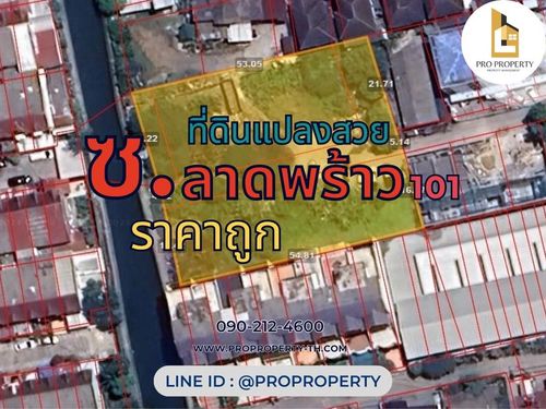 ขายที่ดินถมแล้ว ลาดพร้าว101 แยก 31 586 ตรว