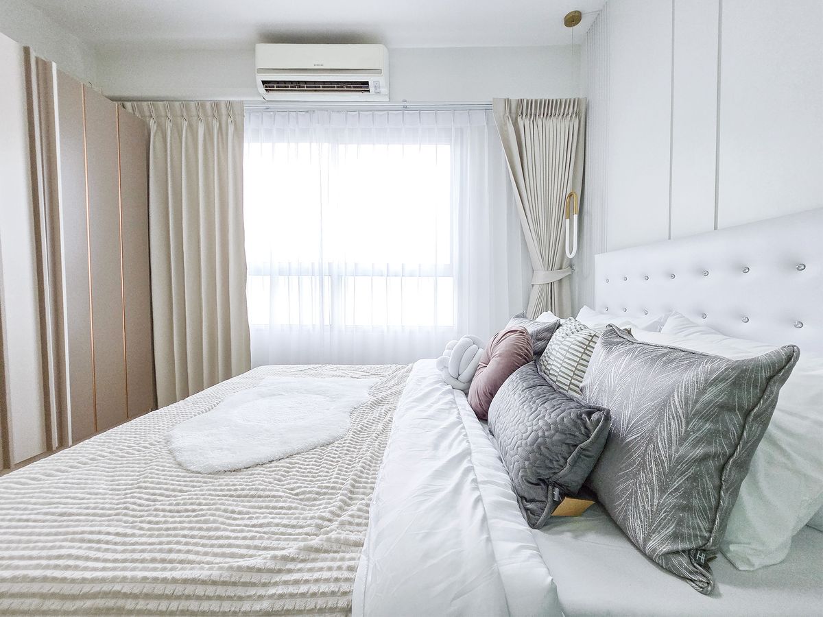 ((Condo near Dae Mall Bangkapi)) Big Room 29 sqm., 6 installments, gray gray, salary 16k #624, Condo Copy Condo