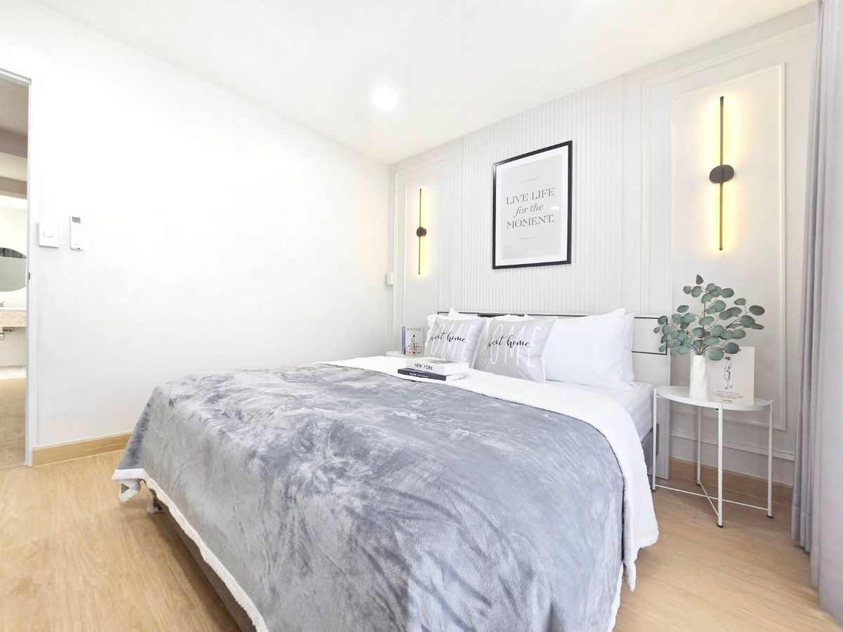 💥 Authentic house feeling! Being comfortable Being with the family is perfect. Condo, 2 bedrooms, 1 bathroom, complete function! Good location near MRT Sutthisan 📍 Ratchada Orchid Condominium)