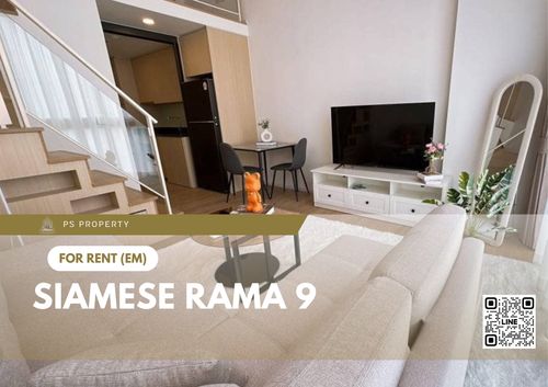 For rent ✨ Siamese Rama 9 ✨ Fully furnished and equipped, near MRT Rama 9