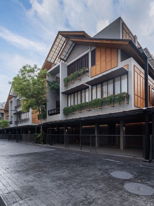 Baanbaan Vibhavadi 20🏡 3 -storey detached house with elevator and private pool, 620 sq.m., 88.7 sq.w. | 5 bedrooms, 6 bathrooms, 6 parking, starting 69 MB, contacting Tel.092635410 (Earth)