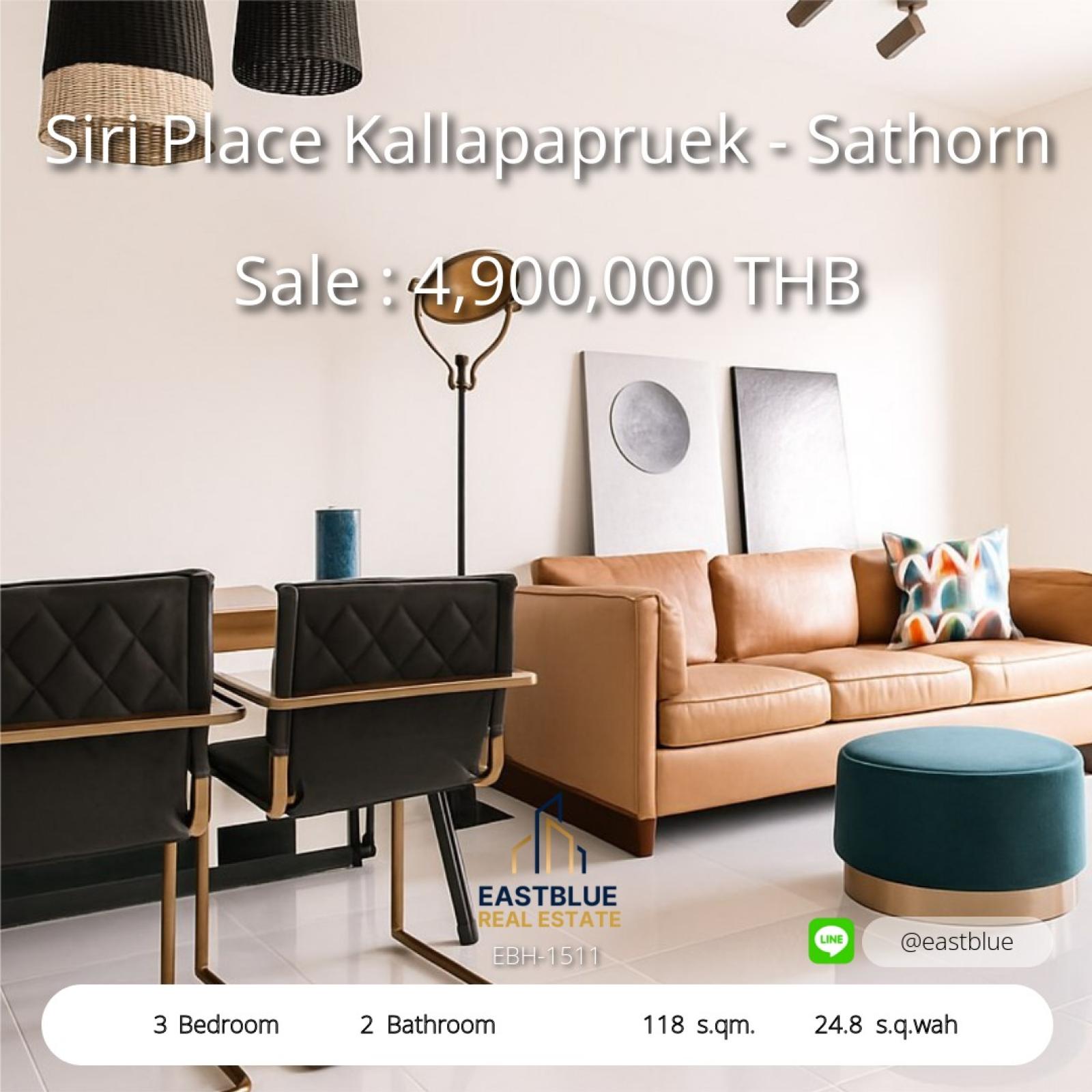 Modern 3-Bed House in Siri Place Kallapapruek – Spacious & Stylish Prime Location near Sathorn – Your Dream Home Awaits at 4.9M THB