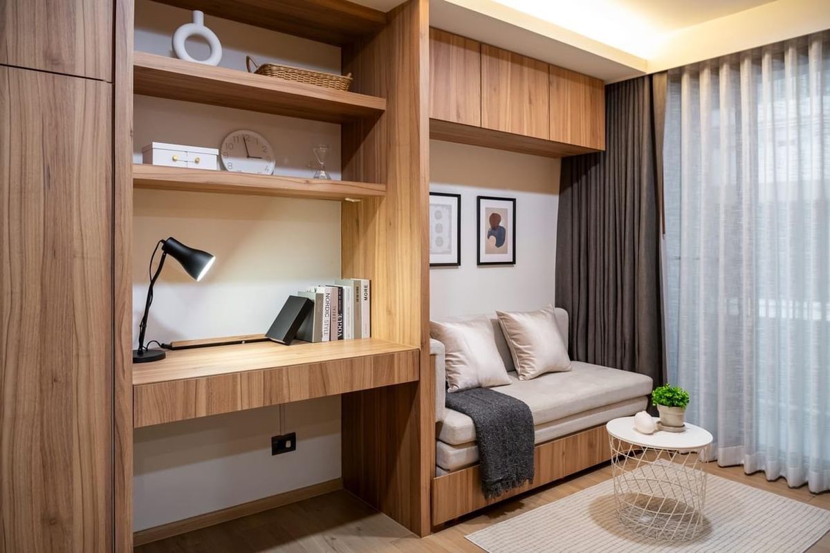 🌿 The Nest Ploenchit | Fully Built-in Japandi 1BR — Functional Living – รูปที่ 3