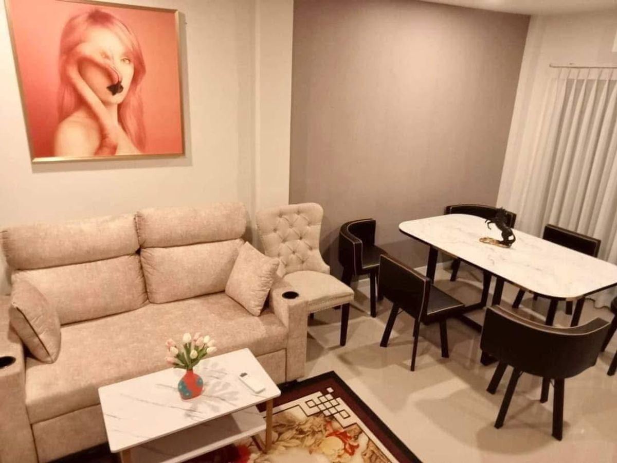 3-story townhome for rent Lumpini Town Place Project Sukhumvit-Srinakarin Air conditioning, complete furniture There are 3 bedrooms, 4 bathrooms, 1 office room. Rental price 39,000 baht – รูปที่ 3