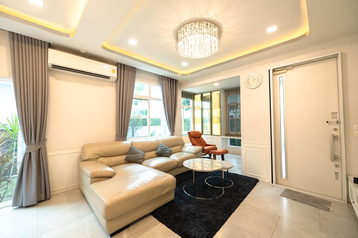 K-6323 Sell! Detached house, Manthana, Bang Na Wong Ring, ready to be near Mega Bangna