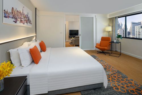 ✨ 1 bedroom luxury condo for rent, decorated with beautiful furniture Sleeping, wide viewing, convenient to travel near BTS Nana