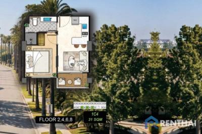 เปิดขายราคาพรีเซลล์  The Riviera Beverly Hills 1 ห้องนอน 31 ตร.ม.