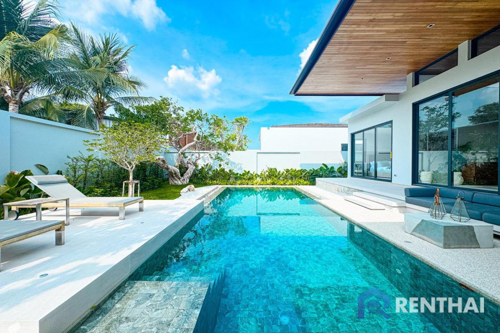 พร้อมเข้าอยู่ วิลล่าสไตล์โมเดิร์น 3 ห้องนอน 3 ห้องน้ำ ที่บางเทา ภูเก็ต – รูปที่ 3