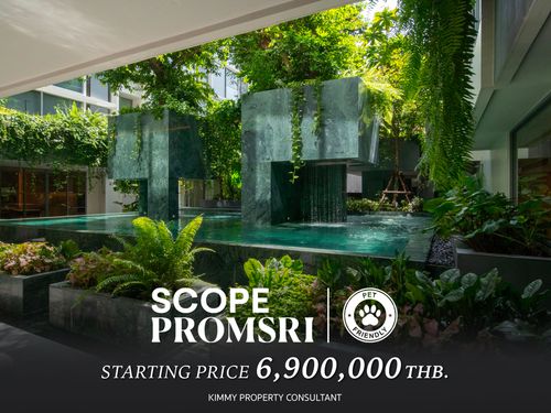 SCOPE PROMSRI คอนโด Low Rise - PET FRIENDLY ใจกลาง Sukhumvit 39 สอบถามเพิ่มเติม 093-962-5994 (คิม)
