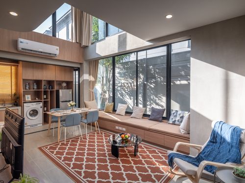 🏛️✨BritLoft Chokchai 4 Townhome 3.5 floor, corner plot with a private garden, size 237 sq.m. 24.7 sq.w. | 3 bedrooms, 4 bathrooms, 2 parking, starting 9.9 MB, contact to watch Tel.0922635410 (Earth)