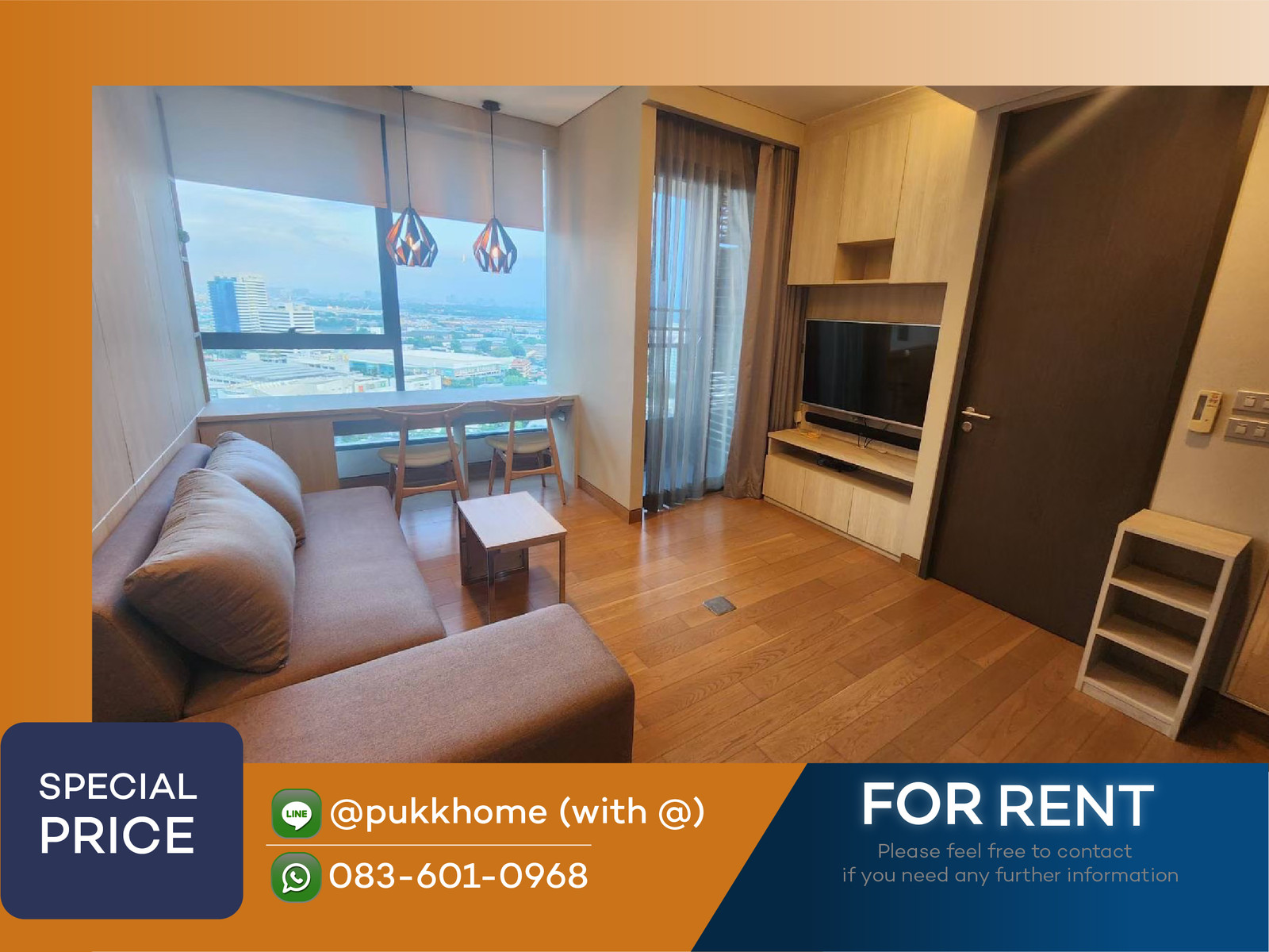📣The Lumpini 24 |1 bedroom 40 sq m. 📞 Line : @pukkhome (with @)