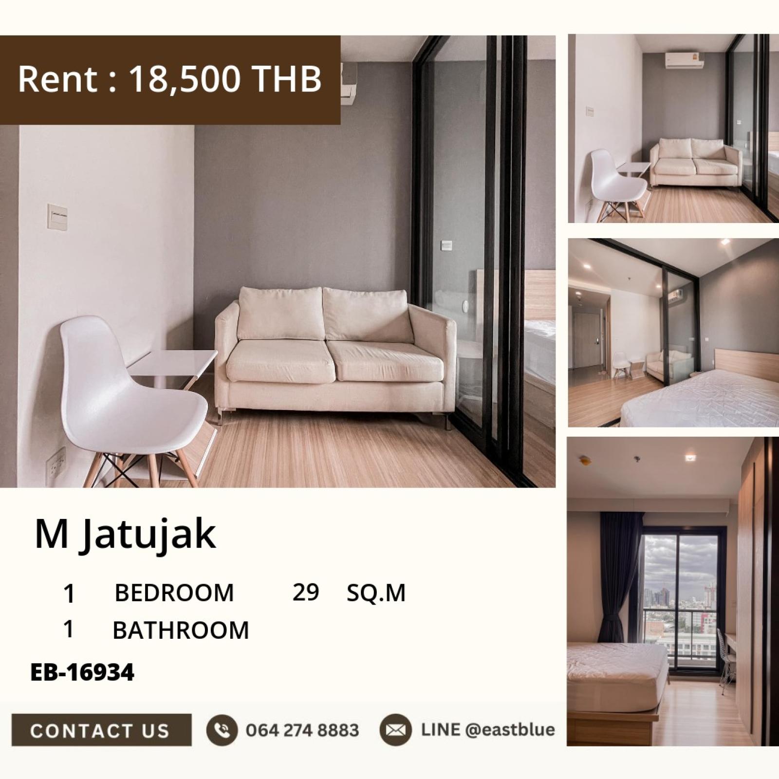02/10/2026, For Rent! M Jatujak 1-Bed, with Resort Facilities near BTS Mo Chit 🏙️✨ 0642748883 02/10/2026, For Rent! M Jatujak 1-Bed, with Resort Facilities near BTS Mo Chit 🏙️✨ 0642748883