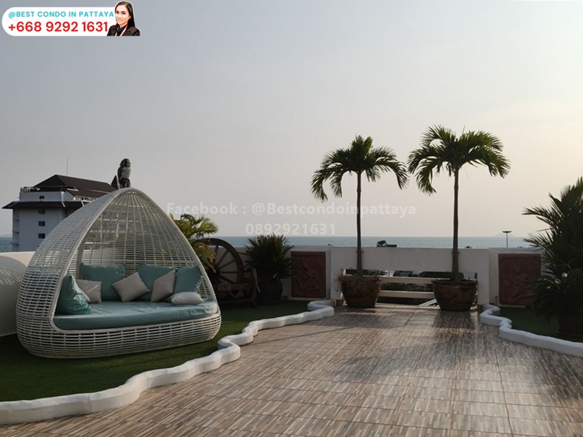 For sale: Paradise Condominium, Jomtien, Pattaya, 2 bedrooms, very large balcony, Seaview. Foreign quota