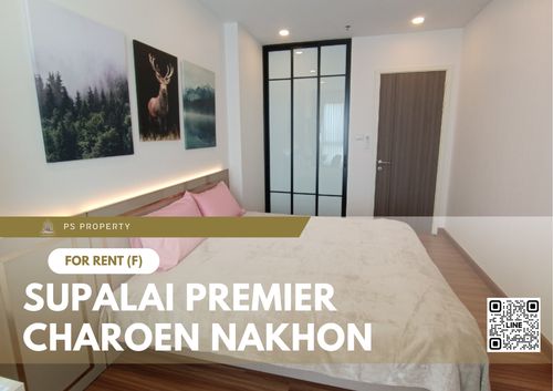 For rent ✨ Supalai Premier Charoen Nakhon ✨ near BTS Krung Thon Buri, complete with furniture and appliances