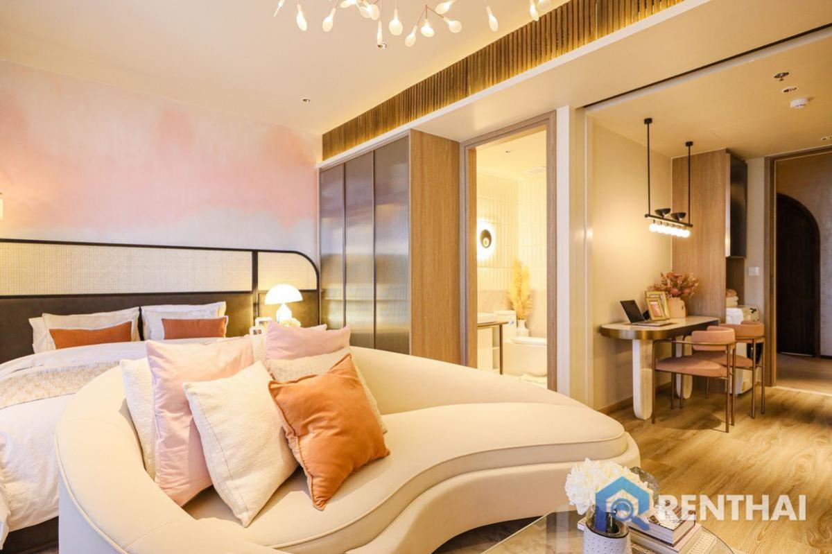 Arom Jomtien สตูดิโอ 33 ตร.ม.  วิวทะเล ดีไซน์หรู ทำเลติดหาด ราคาเพียง 5.39 ล้านบาทสามารถเป็นได้ก่อนใคร – รูปที่ 2