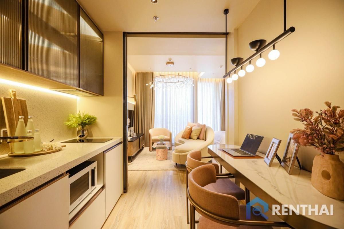 Arom Jomtien สตูดิโอ 33 ตร.ม.  วิวทะเล ดีไซน์หรู ทำเลติดหาด ราคาเพียง 5.39 ล้านบาทสามารถเป็นได้ก่อนใคร – รูปที่ 3