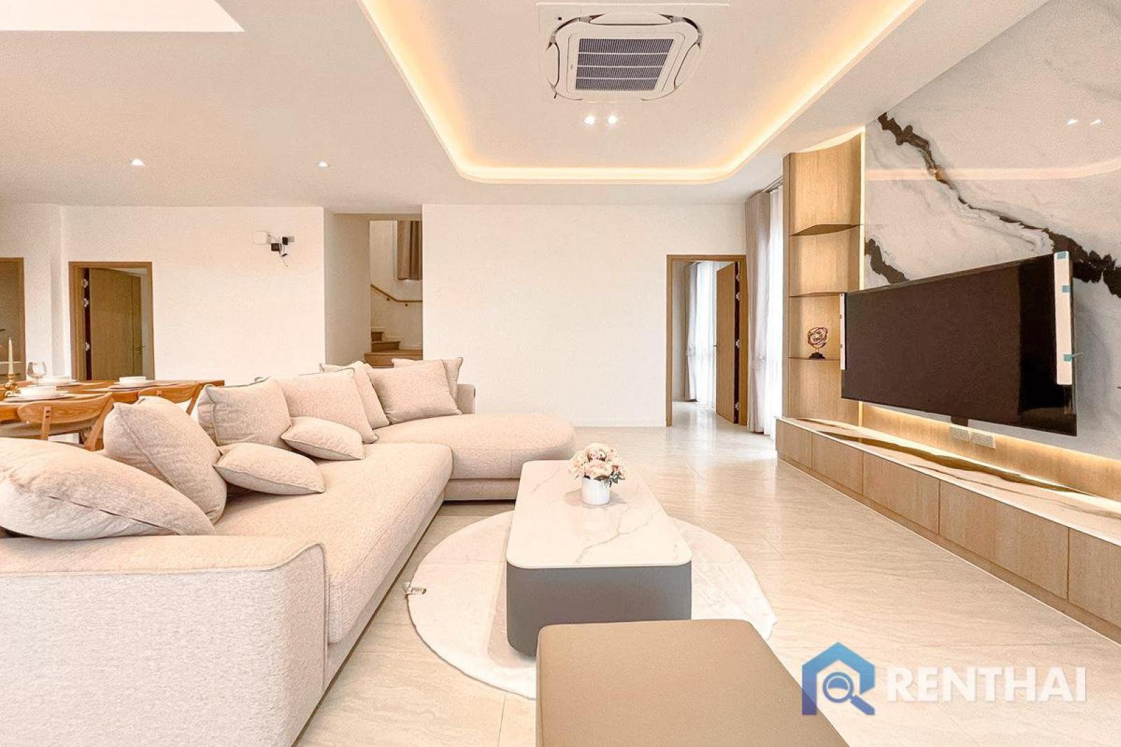 พร้อมเข้าอยู่ บ้านเดี่ยวสไตล์โมเดิร์น 4 ห้องนอน 4 ห้องน้ำ ในพัทยา – รูปที่ 2