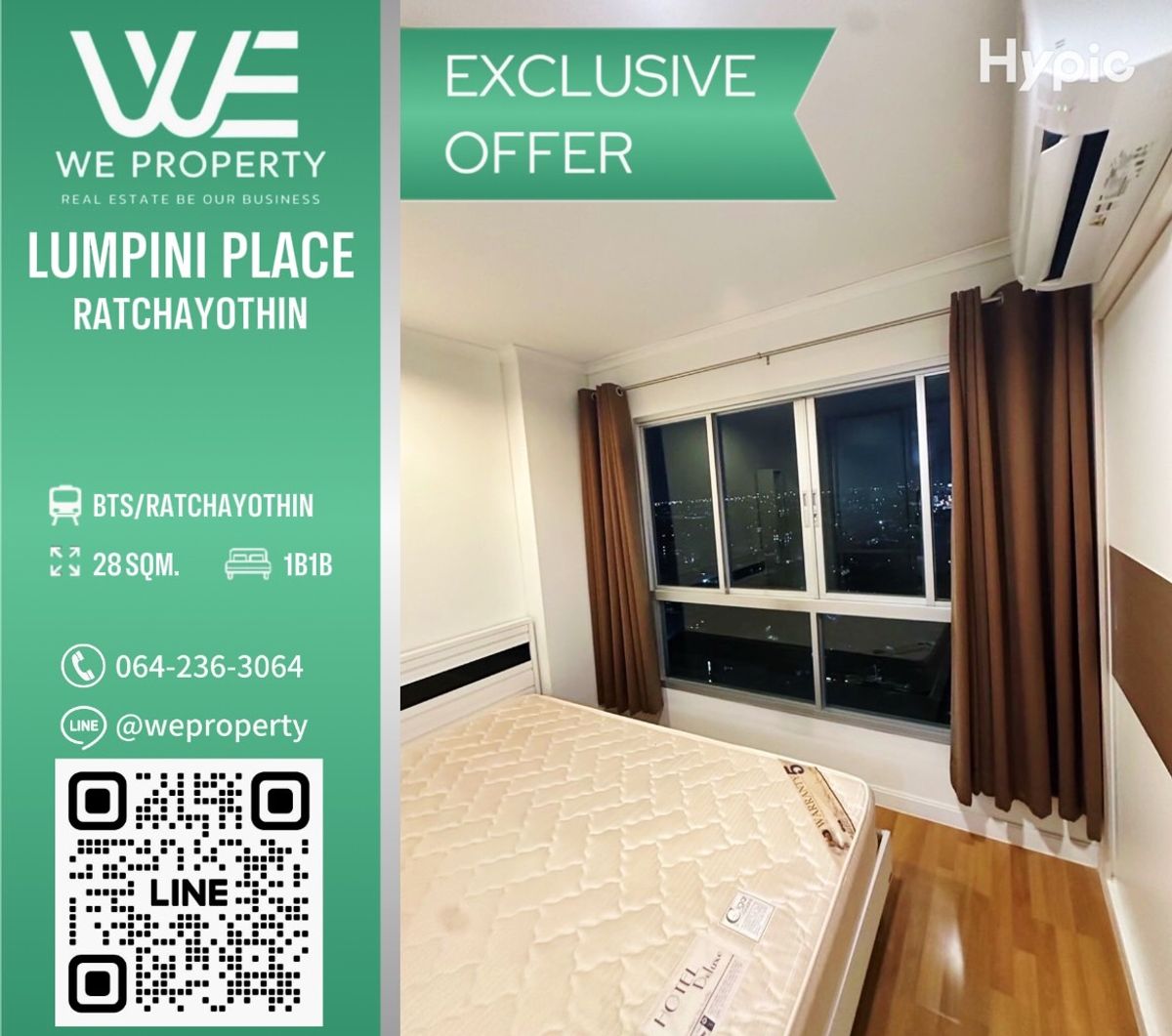 The Differs View Room is complete ⭐Lumpini Place Ratchayothin (Lumpini Place Ratchayothin)